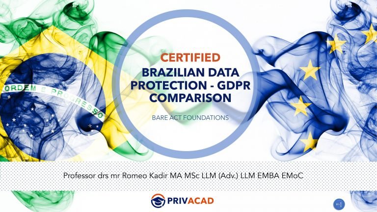 BRAZILIAN DATA PROTECTION vs GDPR