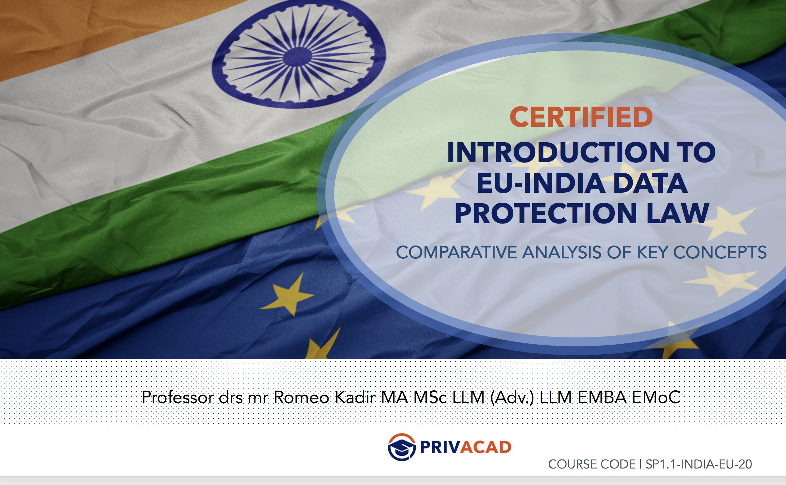 Introduction to EU-INDIA data protection law – comparison of key concepts