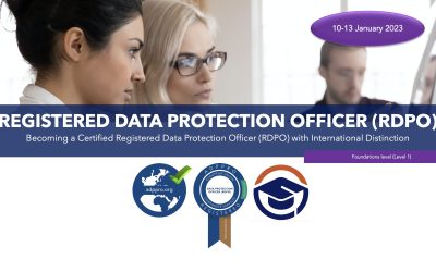JANUARY 2023  FULL PACKAGE STEP-BY-STEP TRAINING REGISTERED DATA PROTECTION OFFICER RDPO 12-13 JANUARY 2023